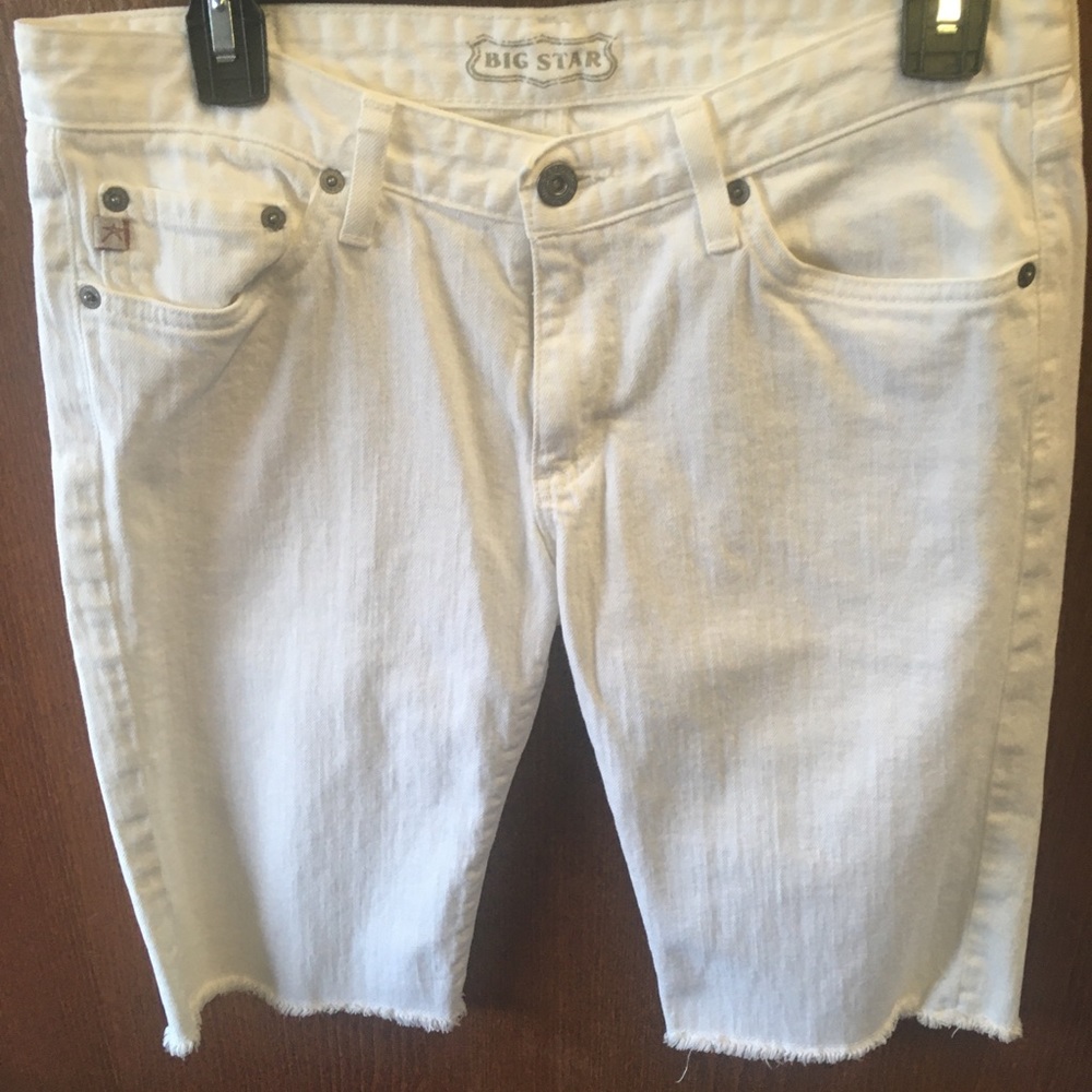 Big star women’s white jean shorts